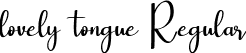 lovely tongue Regular font | LovelyTongue-nRLmO.ttf