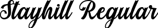 Stayhill Regular font | Stayhill.ttf