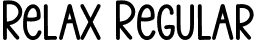 Relax Regular font | Relax.otf