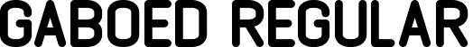 GABOED Regular font | GABOED.ttf