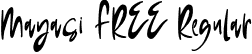 Mayasi FREE Regular font | Mayasifree-VGqmZ.otf