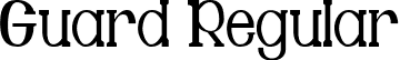 Guard Regular font | Guard.otf.otf