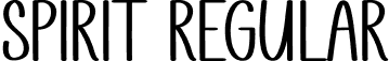 Spirit Regular font | Spirit.otf