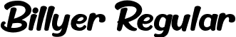 Billyer Regular font | Billyer.ttf