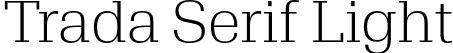 Trada Serif Light font | Hoftype - Trada Serif Light.otf