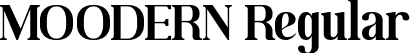 MOODERN Regular font | MOODERN.ttf