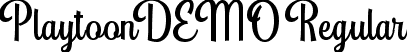 PlaytoonDEMO Regular font | PlaytoonDEMO.ttf