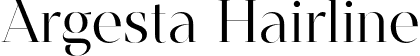 Argesta Hairline font | Argesta Hairline.otf