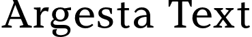 Argesta Text font | Argesta Text.otf