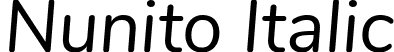 Nunito Italic font | Nunito-Italic.ttf