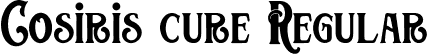 Cosiris cure Regular font | Cosiris cure.otf.otf