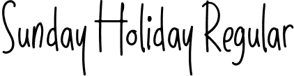 Sunday Holiday Regular font | Sunday Holiday.ttf