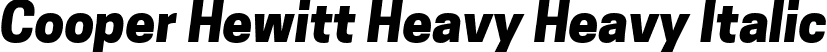 Cooper Hewitt Heavy Heavy Italic font | CooperHewitt-HeavyItalic.ttf