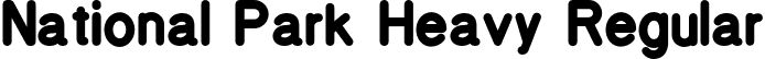 National Park Heavy Regular font | NationalPark-Heavy.otf