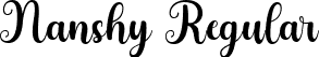 Nanshy Regular font | Nanshy.ttf