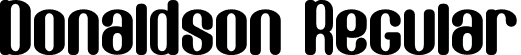 Donaldson Regular font | Donaldson.ttf