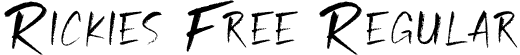 Rickies Free Regular font | RickiesFreeRegular-3za78.ttf