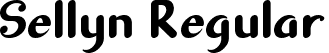 Sellyn Regular font | Sellyn.otf