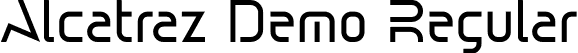 Alcatraz Demo Regular font | AlcatrazDemo-OVAKe.otf