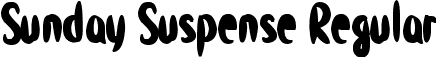 Sunday Suspense Regular font | Sunday Suspense.otf