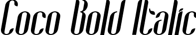 Coco Bold Italic font | CocoBolditalic-K7dmA.otf