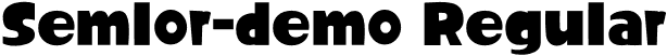 Semlor-demo Regular font | SemlorDemo-X3q6j.otf