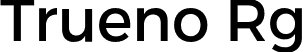 Trueno Rg font | TruenoRg.otf