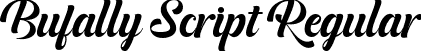 Bufally Script Regular font | Bufally.ttf