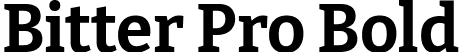 Bitter Pro Bold font | BitterPro-Bold.ttf