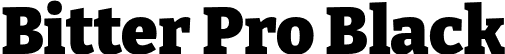 Bitter Pro Black font | BitterPro-Black.otf