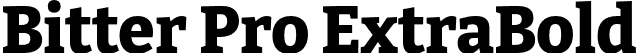 Bitter Pro ExtraBold font | BitterPro-ExtraBold.otf