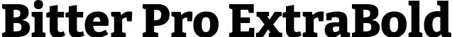 Bitter Pro ExtraBold font | BitterPro-ExtraBold.ttf