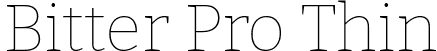 Bitter Pro Thin font | BitterPro-Thin.ttf