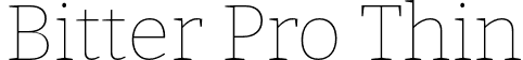 Bitter Pro Thin font | BitterPro-Thin.otf