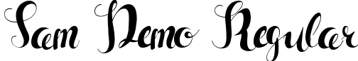 Sam Demo Regular font | SamDemoRegular.ttf