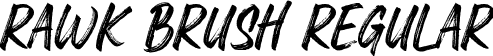 Rawk Brush Regular font | Rawkbrush-ywLym.otf