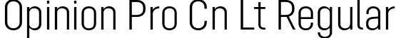 Opinion Pro Cn Lt Regular font | Mint Type - Opinion Pro Condensed Light.otf