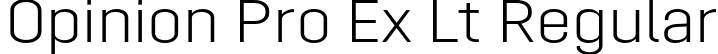 Opinion Pro Ex Lt Regular font | Mint Type - Opinion Pro Extended Light.otf