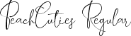 PeachCuties Regular font | PeachCuties.otf