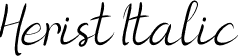 Herist Italic font | Herist-Italic.otf