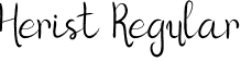 Herist Regular font | Herist.otf