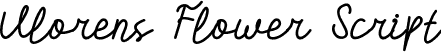 Vlorens Flower Script font | Vlorens Flower-Script.otf