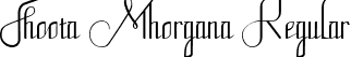 Fhoota Mhorgana Regular font | FhootaMhorgana-6YR1A.ttf