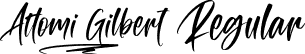 Attomi Gilbert Regular font | Attomi Gilbert DEMO.ttf