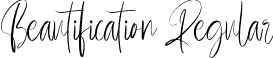 Beautification Regular font | Beautification-2OOpK.otf