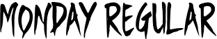 Monday Regular font | Monday.ttf