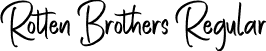 Rotten Brothers Regular font | Rotten Brothers.otf