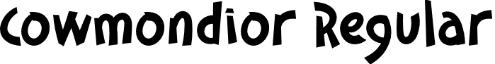 Cowmondior Regular font | Cowmondior.otf