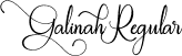 Galinah Regular font | Galinah-owvwA.ttf