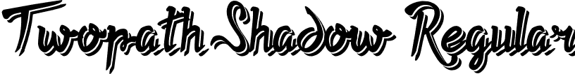 Twopath Shadow Regular font | Twopath Shadow.otf